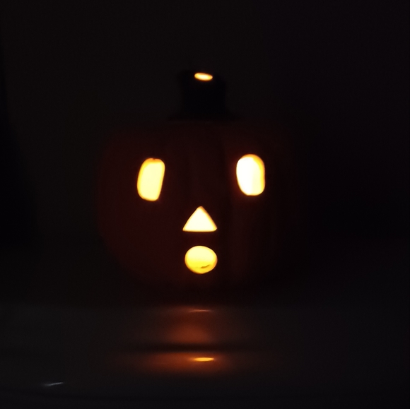 VINTAGE 1992 Four Star Hand Painted CERAMIC Pumpkin Candle 3.75"x3.50"x3.50" - Picture 16 of 16